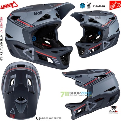 Leatt MTB Gravity 4.0 V23 titanium 2023
