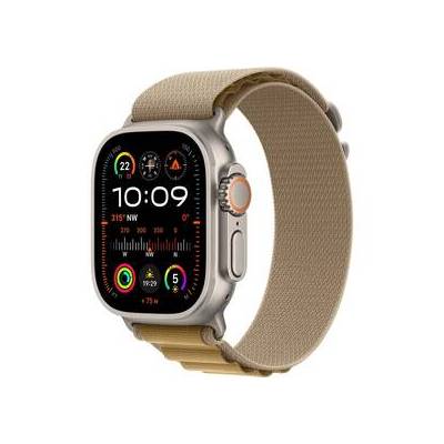 Chytré hodinky Apple Watch Ultra 2 GPS + Cellular 49mm pouzdro z přírodního titanu - žlutohnědý alpský tah - L (MX4H3CS/A)