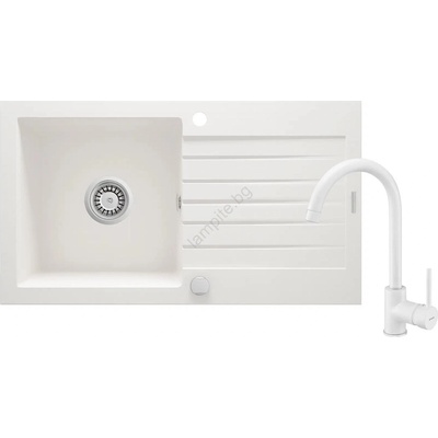 Deante ZQZVA113 - Кухненска мивка ZORBA 76x44 см с гранитен смесител (DN0046)