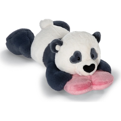 NICI panda Love se srdíčkem ležící 20 cm