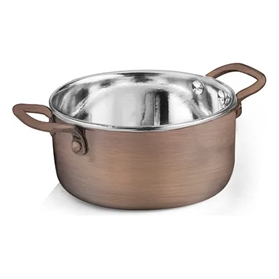 Horecano ANTIQUE-Мини тенджерка с медно покритие 13cm x 5.50cm -600 mlSG-95243(D) (0184144)
