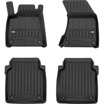 3D гумени стелки Frogum съвместими с Audi A8 D4 2009-2017 дълга база, 4 части, черни