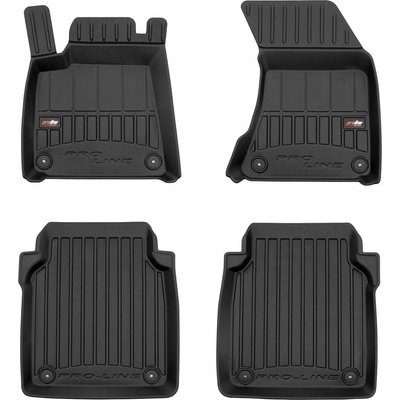 3D гумени стелки Frogum съвместими с Audi A8 D4 2009-2017 дълга база, 4 части, черни