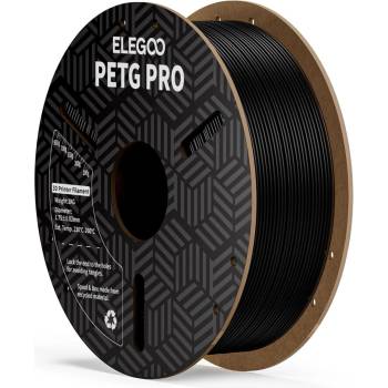 Elegoo PETG PRO -1.75mm-1KG-Cardboard Spool-Black (50.203.0198)