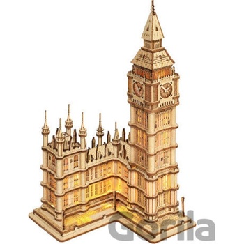 Robotime Rolife Svietiaci 3D drevené puzzle Big Ben 220 ks