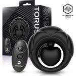 InToYou Torus Cock Ring with Vibrating Ball & Remote Black