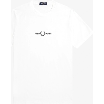 Fred Perry Тениска Fred Perry Embroidered Logo T Shirt - White 100