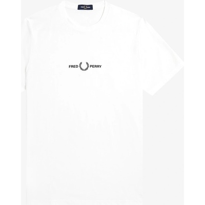 Fred Perry Тениска Fred Perry Embroidered Logo T Shirt - White 100