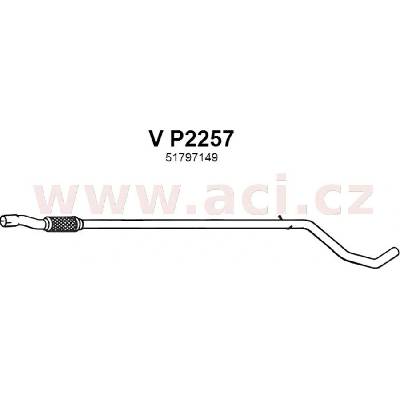 Střední díl výfuku FENNO/IMASAF ACI V P2257