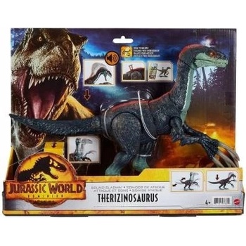 Mattel Jurassic World Dinosaurus so zvukmi Therizinosaurus