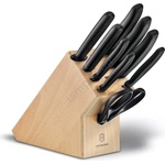 Victorinox - Комплект от 10 кухненски ножа в дървен блок SWISS CLASSIC, бук/бежов (GG826)