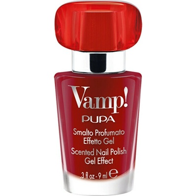 Pupa Vamp! Red Fragnance Scented Nail Polish Gel Effect - Lak na nehty s vůní 9 ml - 205 Erotic Red