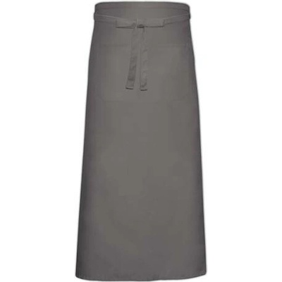 Link Kitchen Wear Bistro zástěra s přední kapsou X968T Dark Grey Pantone 431 100x100cm
