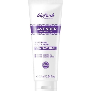Lavender Organic Oil Zmäkčujúci krém na nohy s organickým levanduľovým olejom Lavender 75 ml