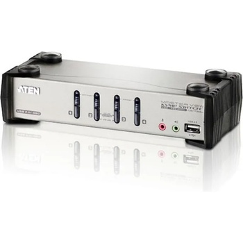 ATEN KVMP превключвател, ATEN CS1734B, 4-портов, PS/2-USB, VGA, Audio, OSD (ATEN-CS1734B-A7-G)