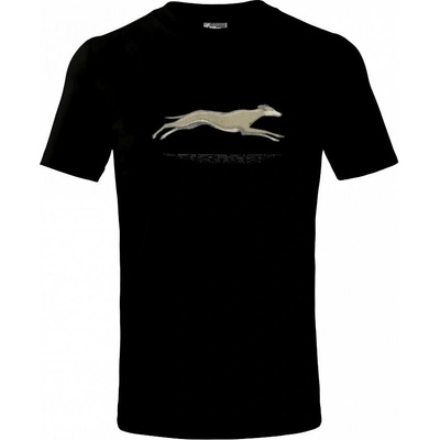 Vintage Greyhound tričko dětské bavlněné černá