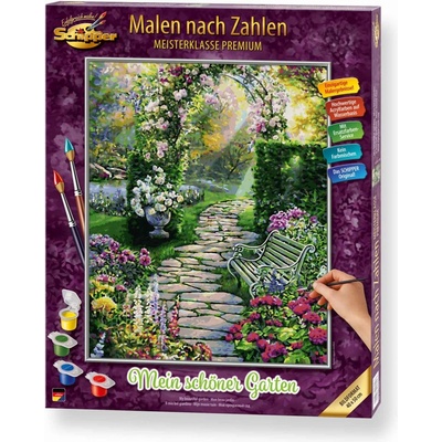 Schipper Комплект за рисуване по номера Schipper - Красива градина (609130804)