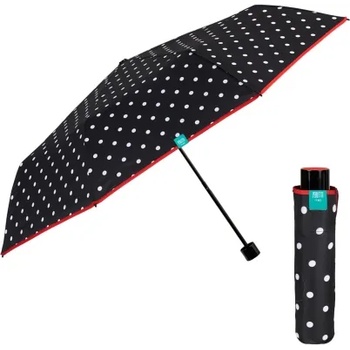 Дамски неавтоматичен чадър Perletti Time 26269, Черен