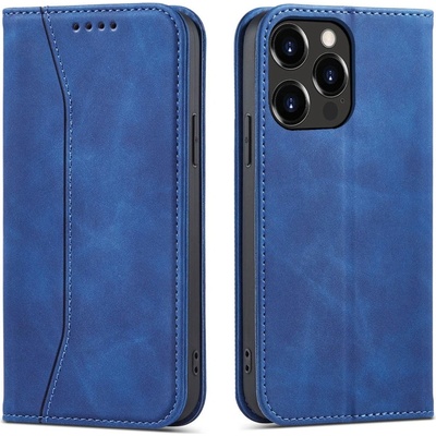HQWear Кейс с отделение за карти Magnet Fancy Case за iPhone 13 Pro Max, син (9145576249635)