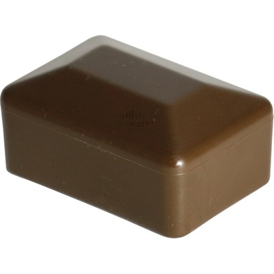 Čepička PVC 60x40 mm, hnědá