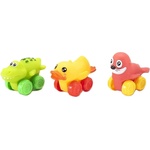Raya Toys Бебешки играчки за бутане Raya Toys - Коли-животни, 3 броя (503121623)