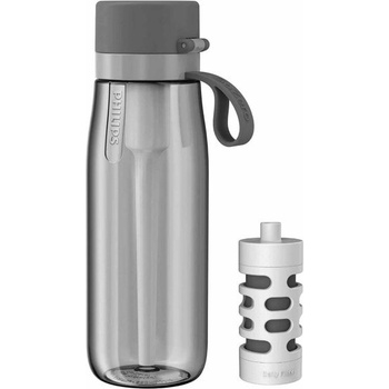 Philips Бутилка Philips AWP2731GRR, 660 мл, с филтър GoZero Daily, сива (AWP2731GRR)