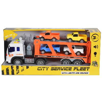 Детска играчка Moni Toys - Автовоз със звук и светлина, 1: 16 (110390)