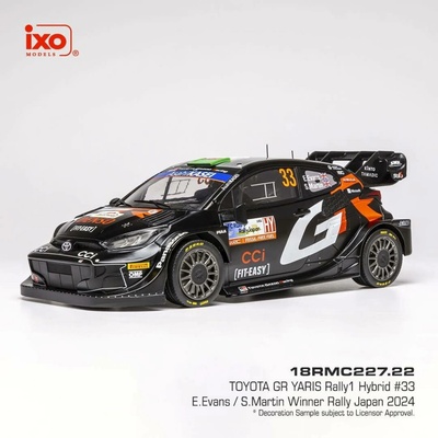 Toyota GR Yaris Rally1 Rally Japan 2024 33 Evans Martin IXO 1:18