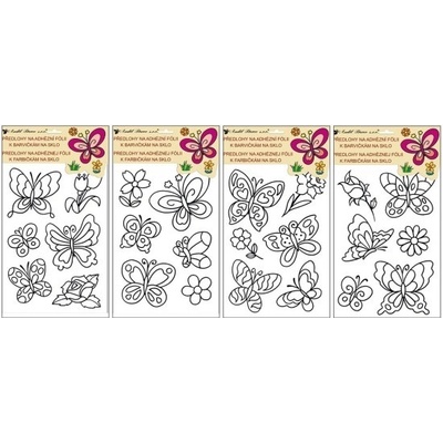 Anděl Přerov Předlohy na adhézní fólii s vyvýšenou konturou MOTÝLI 1556 – Zboží Dáma