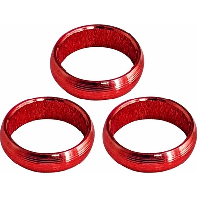 XQMax Darts Aluminium O-Rings - krúžky na násadky - 3 ks - red