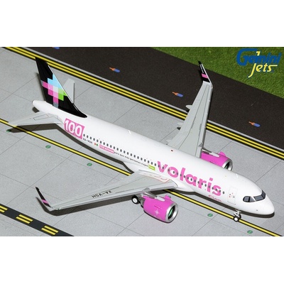 Gemini A320-271N Volaris 100th Aircraft 100 aviones para que mas personas viajan bien Sticker Named Cien 1:200