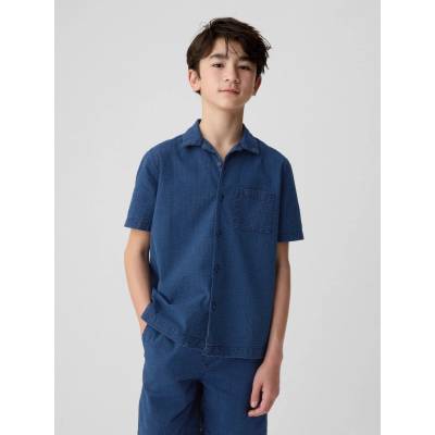 GAP 441115-00 dětská košile oxford tmavě modrá