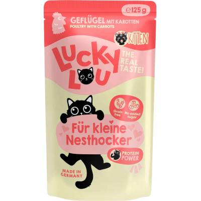 Lucky Lou Kitten drůbež 16 x 125 g