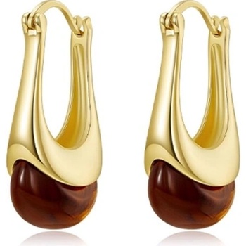 JAY Náušnice Faeryn pryskyřice JAY-0176-20242561 hnědá