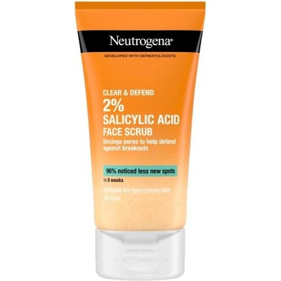 Neutrogena Clear & Defend Facial Scrub пилинг за проблемна кожа 150 ml унисекс