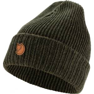 Fjällräven Зимна шапка (beanie) Fjällräven Sörmland Reversible Beanie - Dark Olive - размер One Size (904-5463-0111)