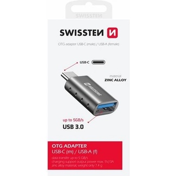 Swissten OTG USB-C(M)/USB-A(F) 55500100
