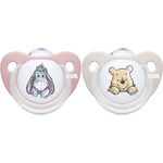 Nuk Силиконови залъгалки NUK - Disney, Мечо Пух , 6-18 месеца, за момиче, 2 броя (10736123-g)