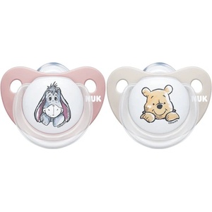 Nuk Силиконови залъгалки NUK - Disney, Мечо Пух , 6-18 месеца, за момиче, 2 броя (10736123-g)