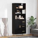 vidaXL Висок шкаф Черния дъб 69, 5 x 32, 5 x 180 см Инженерна дървесина (3416160)