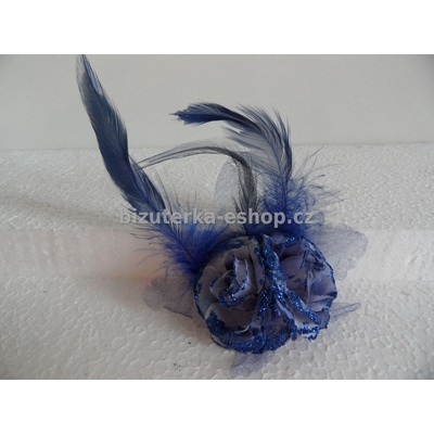 Bizuterka-eshop.cz květ modrý BZ-03397