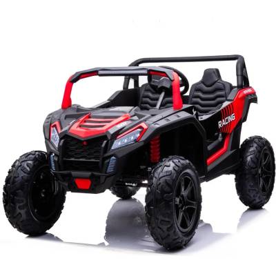 Utv xxl 24v Двуместен Акумулаторен Джип, Червен, Диференциал, Надуваеми Гумени Гуми, Литиева Батерия и Мощен Мотор (56325896)