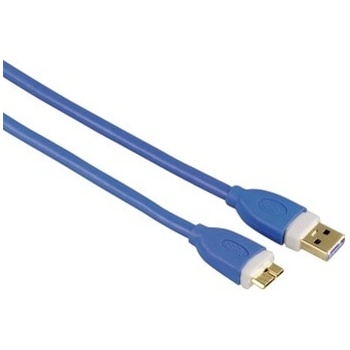 Hama 39682 Micro USB 3.0 Connecting Cable, A plug - micro B plug, 1,8m, blue