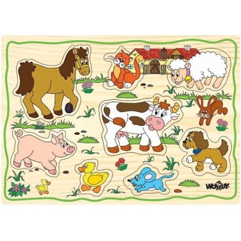 Image 1 of Woodyland Пъзел с дръжки Woody - Ферма (90252 - 5)