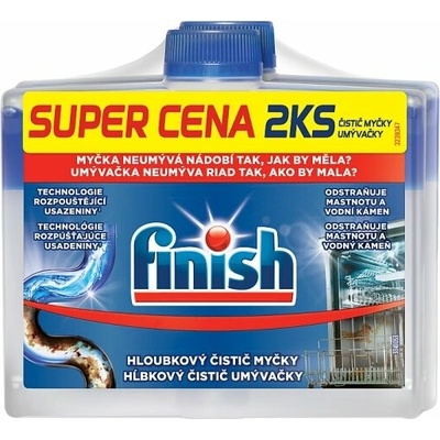 Finish Fresh hĺbkový čistič umývačky riadu 2 x 250 ml