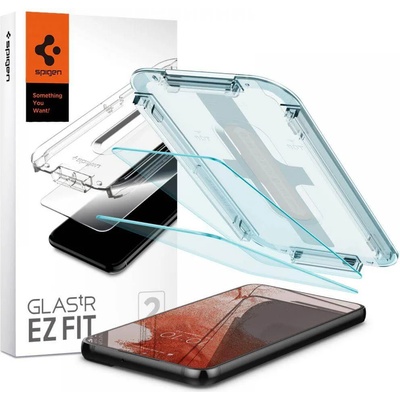 Калено стъклено защитно покритие за дисплея на Samsung Galaxy S22 (2 броя) - Spigen Tempered Glass GLAS. tR EZ Fit (прозрачно) (AGL04151)