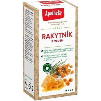 APOTHEKE NATUR Čaj Rakytník s medem 18 x 2 g