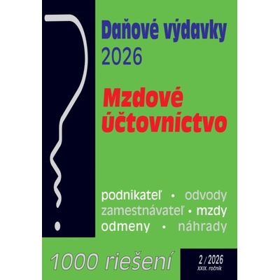 Daňové výdavky - 1000 riešení č. 2 / 2026
