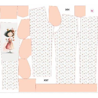 Takoy Panel se střihem rozšířené softshellové kalhoty princezna Emma 164 - Jarní softshell