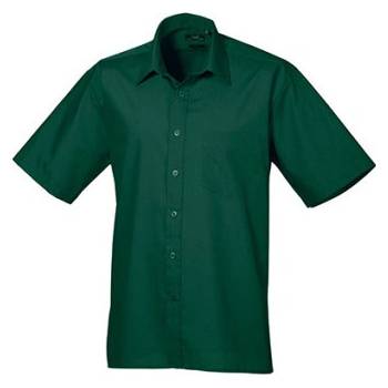 Premier Workwear pánská košile s krátkým rukávem PR202 bottle